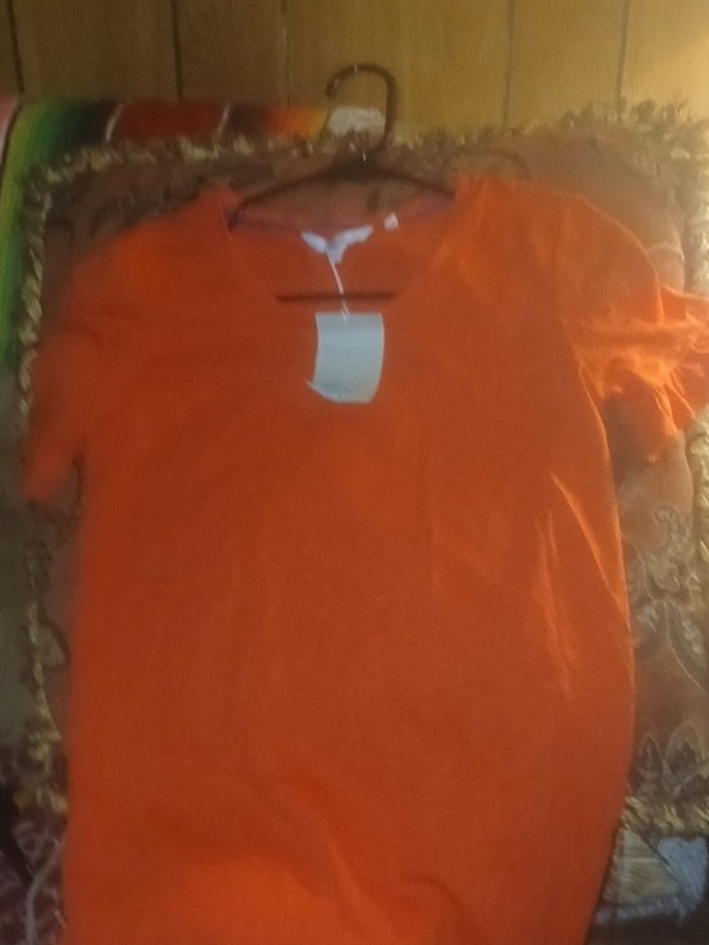 Boden Mega Ruffle Linen Dress Orange NWT